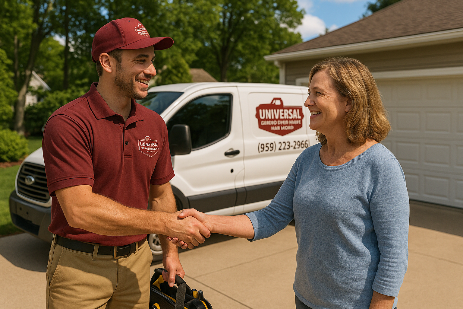 Garage door services in West Shore, CT