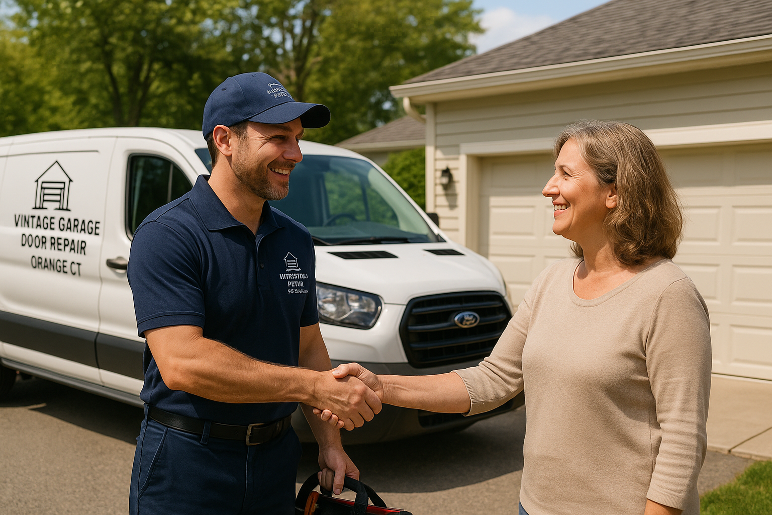 Garage door services in Orange, CT