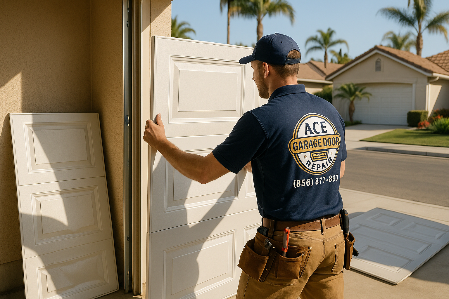 Garage Door Panel Replacement service in Milford