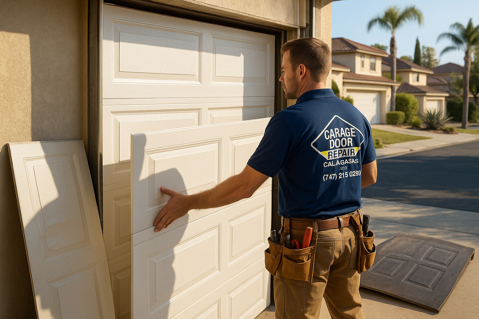 Garage Door Panel Replacement service in Momauguin