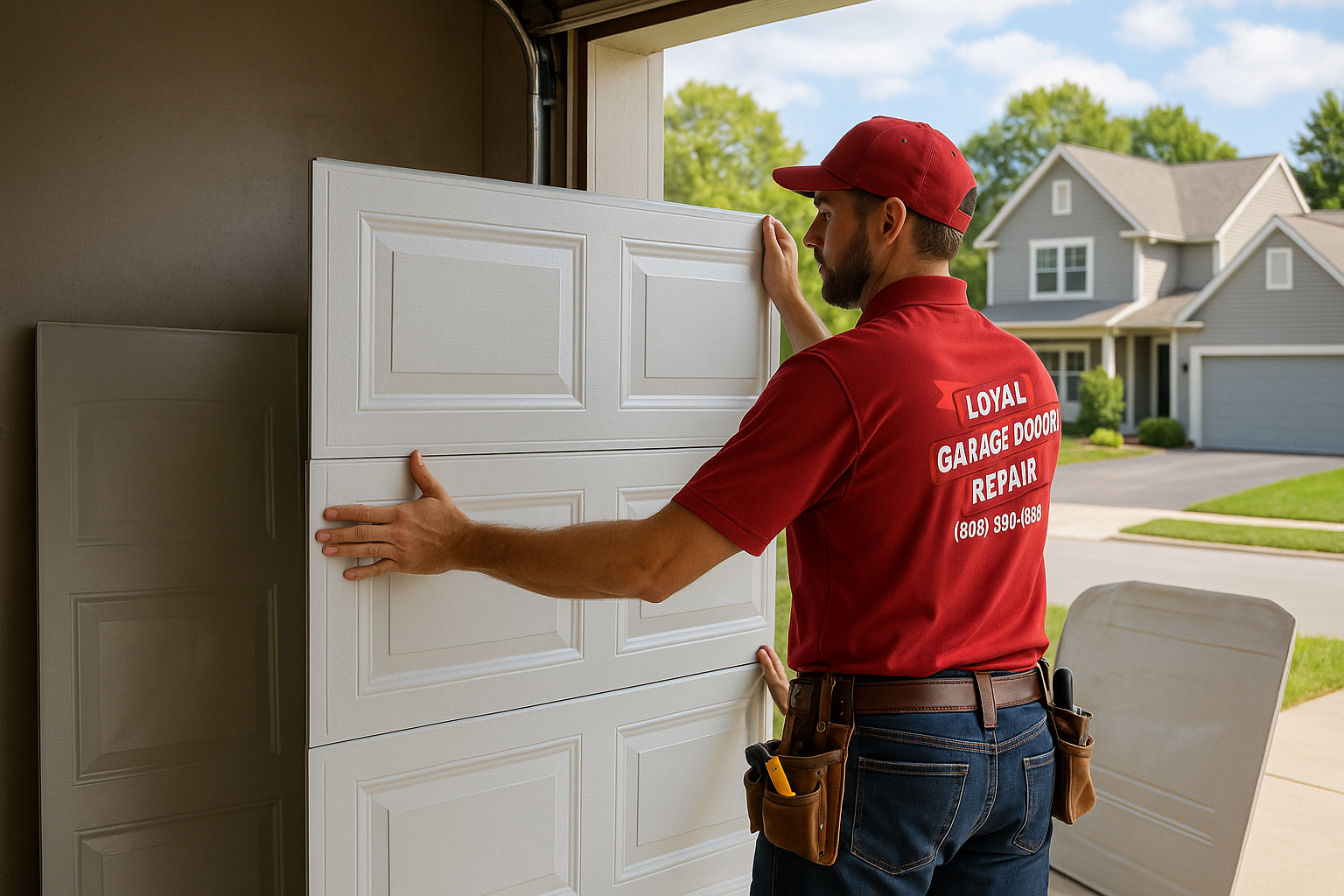 Garage Door Panel Replacement service in Westport