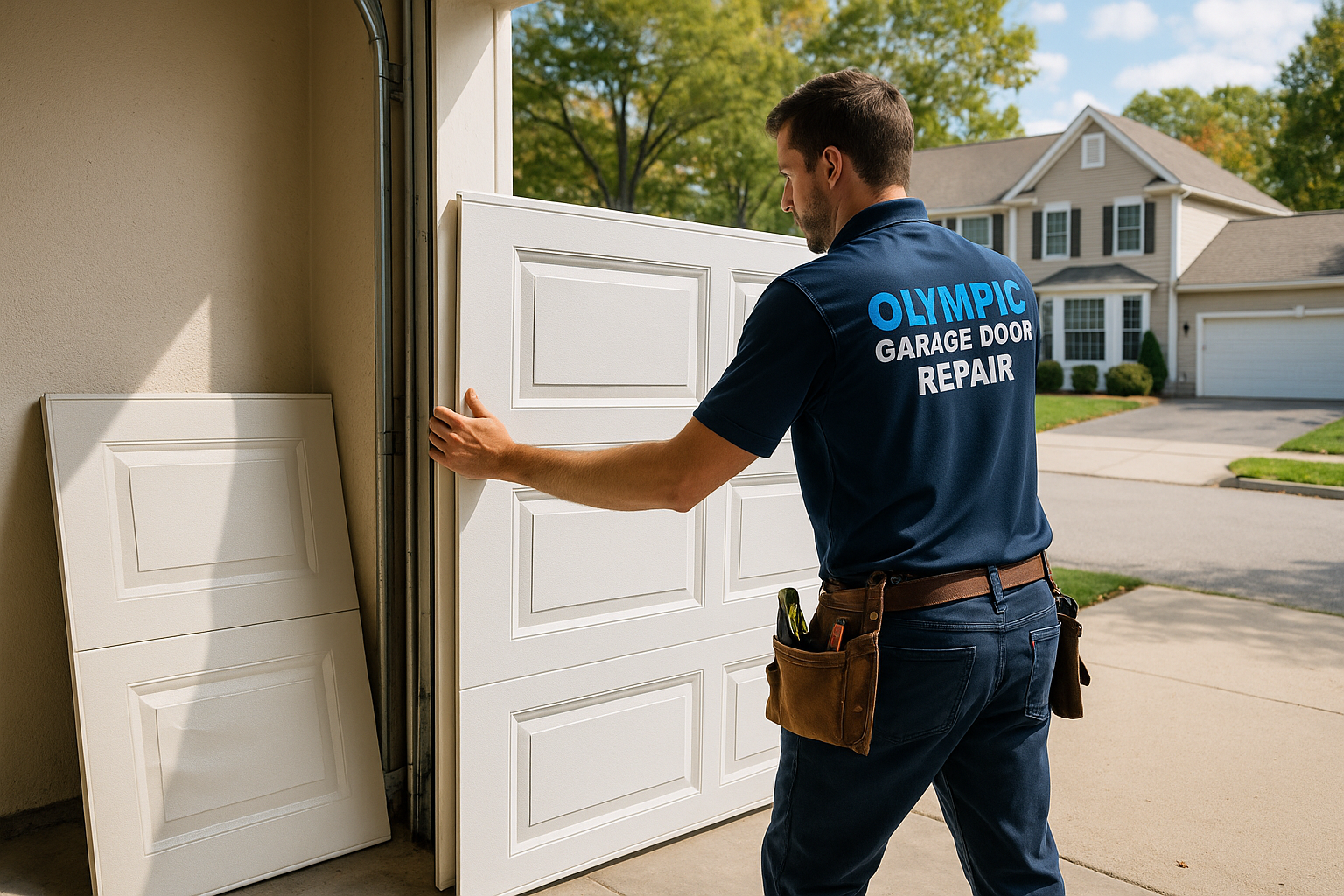 Garage Door Panel Replacement service in Northford