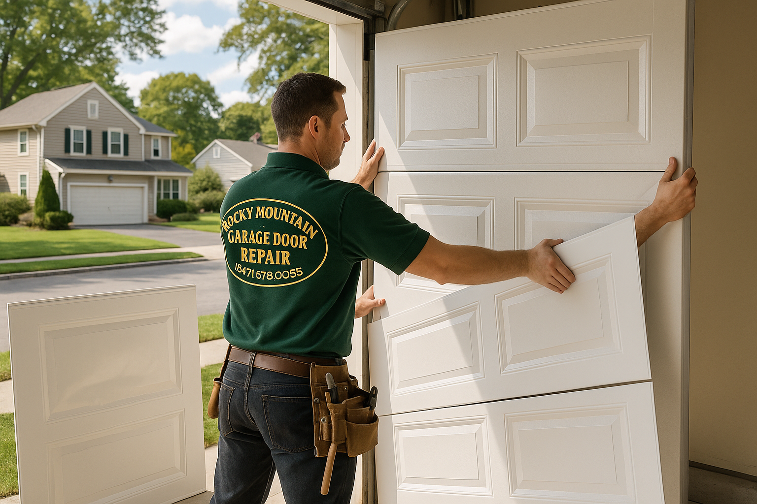 Garage Door Panel Replacement service in North Haven