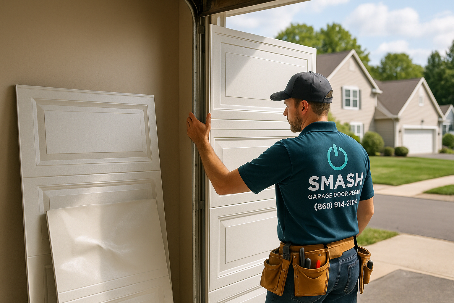 Garage Door Panel Replacement service in White Hills