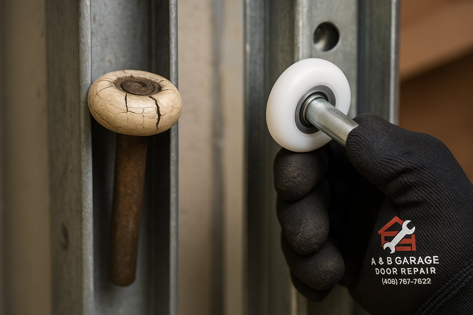 Garage Door Roller Replacement service in Trumbull