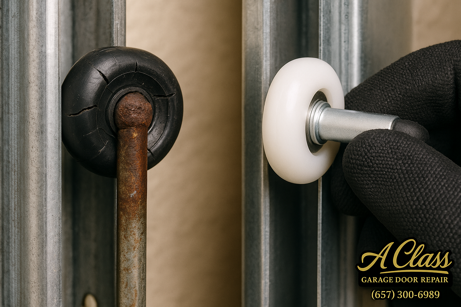 Garage Door Roller Replacement service in Long Hill