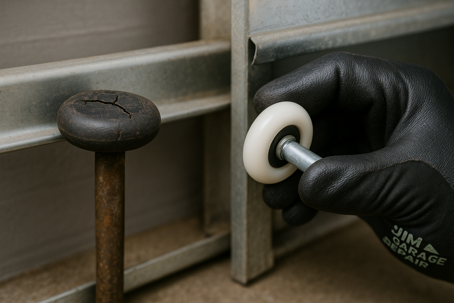 Garage Door Roller Replacement service in Northford