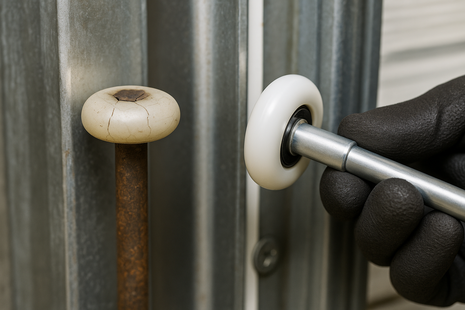 Garage Door Roller Replacement service in Redding Ridge