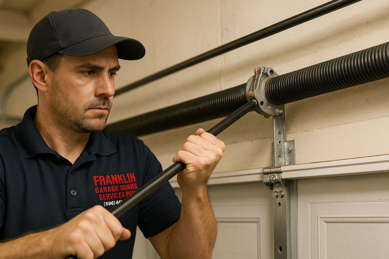 Garage Door Spring Repair service in Foxon